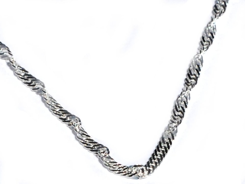 Sterling Silver 20 Inch 2.5Mm Twisted Neck Chain