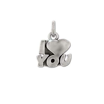 Sterling Silver I Heart You Charm Pendant