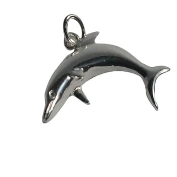 Sterling Silver Dolphin Charm Pendants