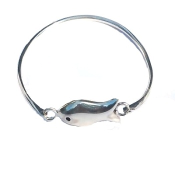 New Sterling Silver 925 Fish Bracelet
