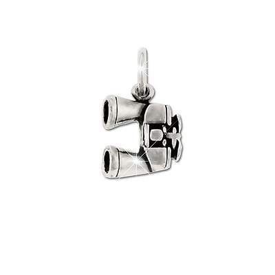 Sterling Silver Binoculars Figurine Pendant
