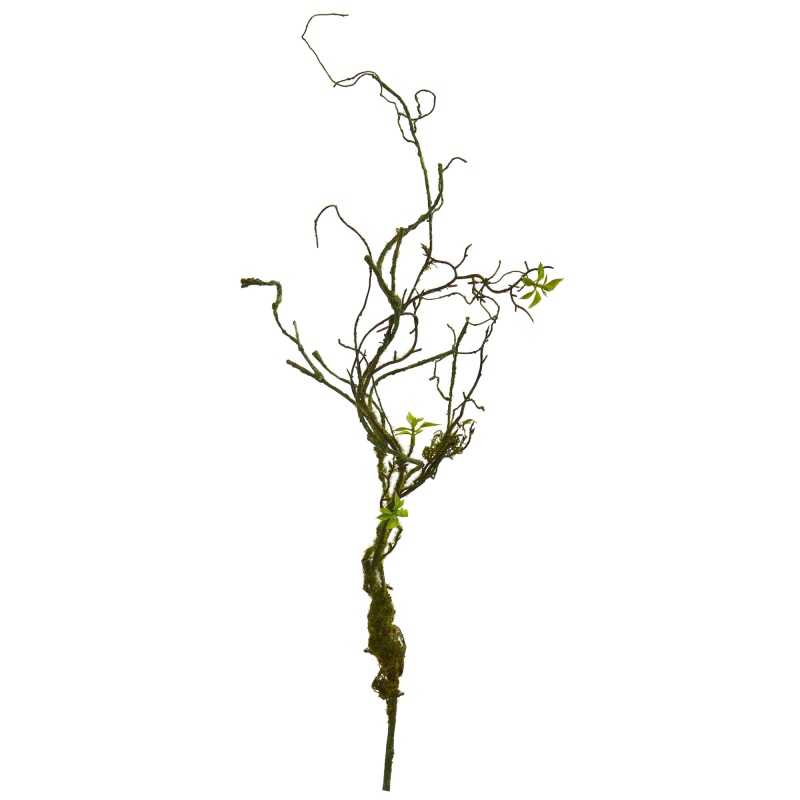 24” Moss Twig Vine Artificial Plant (Set Of 6)
