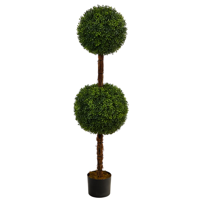 4.5’ Boxwood Double Ball Topiary Artificial Tree