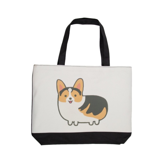 Chubby Corgi Canvas Bag
