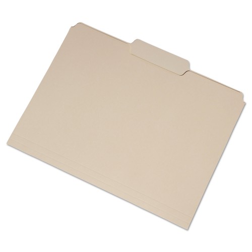 Abilityone 753001 Skilcraft Single Tab File Folders, 1/3Cut Tabs