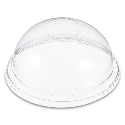 Dart Plastic Dome Lid, No-Hole, Fits 9 Oz To 22 Oz Cups, Clear, 100/Sleeve, 10 Sleeves/Carton