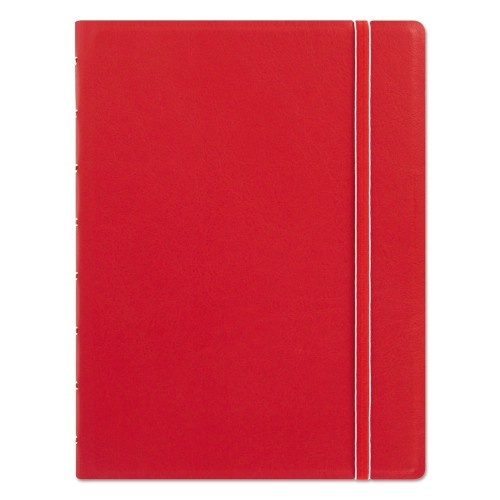 Filofax Notebook, 1-Subject, Medium/College Rule, Red Cover, 8.25 X 5.81 Sheets