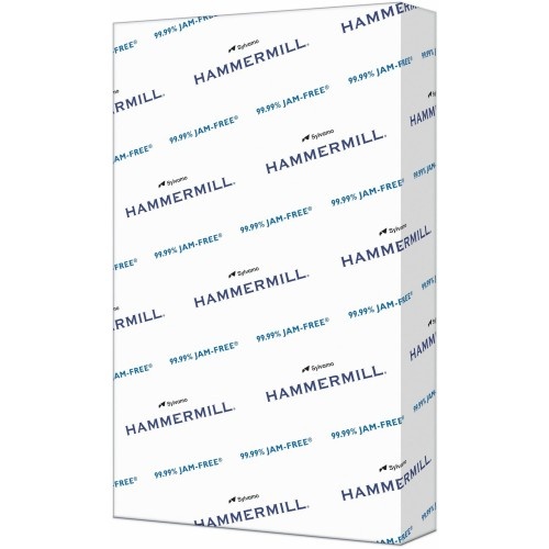 Hammermill Copy Plus Print Paper, 92 Bright, 3-Hole, 20 lb Bond Weight, 8.5  x 11, White, 500 Sheets/Ream, 10 Reams/Carton