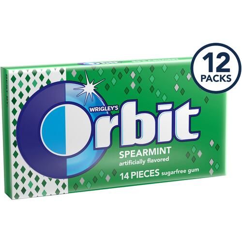 Orbit Spearmint Sugar-Free Gum - 12 Packs