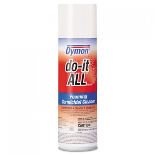 Dymon Do-It-All Germicidal Foaming Cleaner, 18 Oz Aerosol Spray, 12/Carton