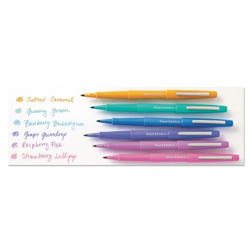 Paper Mate Flair Candy Pop Stick Porous Point Pen, 0.7Mm, Assorted Ink/Barrel, 36/Pack