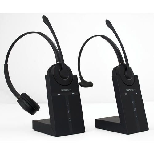 Spracht Zum Maestro Dect Headset, Binaural, Over-The-Head, Black