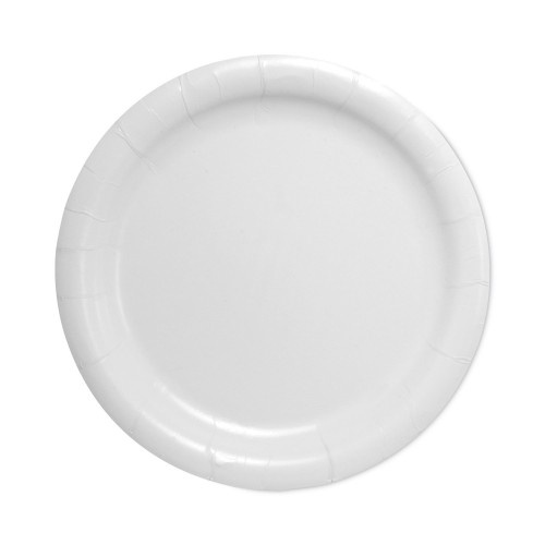 Dart Bare Eco-Forward Clay-Coated Paper Dinnerware, Plate, 9" Diameter, White
