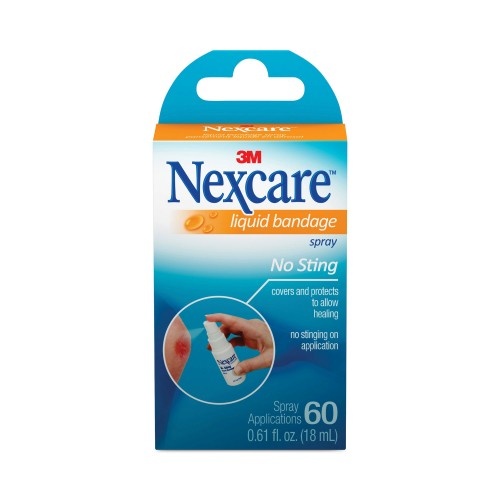 Nexcare No-Sting Liquid Bandage Spray, 0.61Oz