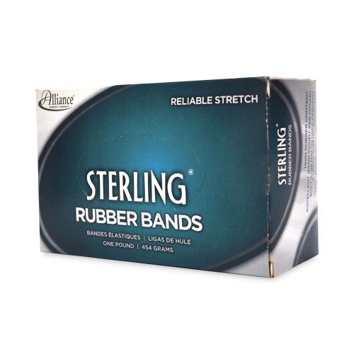 Alliance Sterling Rubber Bands, Size 33, 0.03" Gauge, Crepe, 1 Lb Box, 850/Box