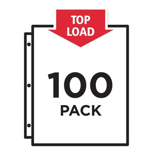 Avery Top-Load Recycled Polypropylene Sheet Protector, Semi-Clear, 100/Box