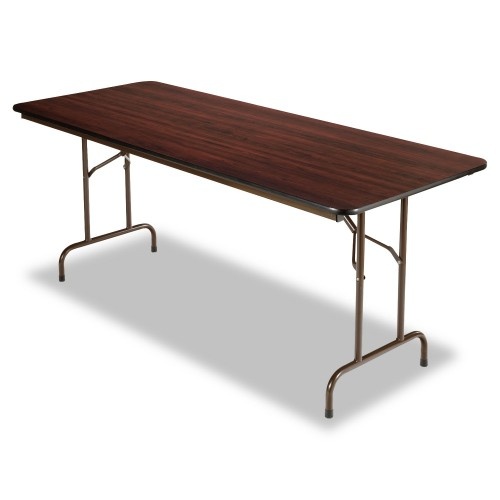 Alera Wood Folding Table, Rectangular, 71 7/8W X 29 7/8D X 29 1/8H, Mahogany