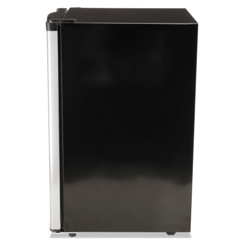 Avanti 4.4 Cf Refrigerator, 19 1/2"W X 22"D X 33"H, Black/Stainless Steel