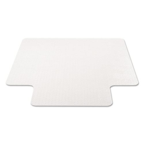 Deflecto Economat Occasional Use Chair Mat, Low Pile Carpet, Flat, 36 X 48, Lipped, Clear