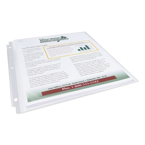 Avery Top-Load Poly Three-Hole Sheet Protectors Non-Glare Letter 50/Box