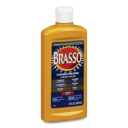 Brasso Metal Surface Polish, 8 Oz Bottle