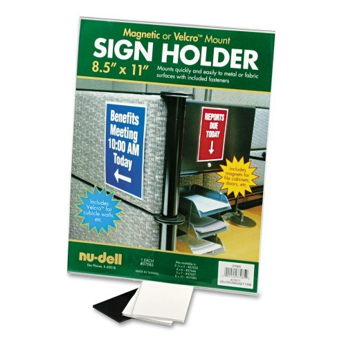 Nudell Acrylic Sign Holder, 8.5 X 11, Clear