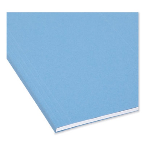 Smead Tuff Hanging Folders With Easy Slide Tab, Letter Size, 1/3-Cut Tabs, Blue, 18/Box