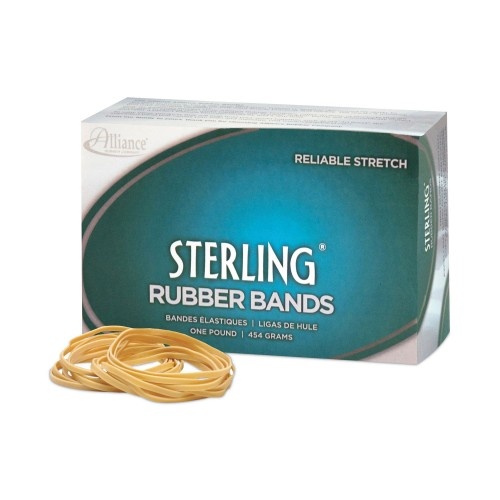 Alliance Sterling Rubber Bands, Size 33, 0.03" Gauge, Crepe, 1 Lb Box, 850/Box