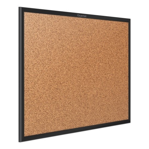Quartet Classic Series Cork Bulletin Board, 24 X 18, Tan Surface, Black Aluminum Frame