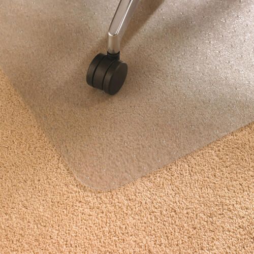 Floortex Cleartex Ultimat Plush Pile Carpet Polycarbonate Rectangular Chair Mat