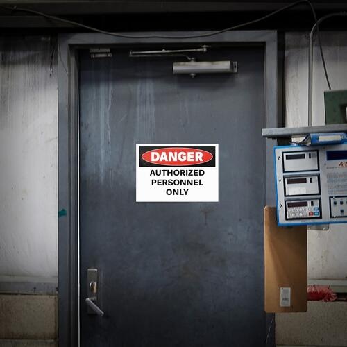 Avery Danger Header Printable Outdoor Vinyl Signs