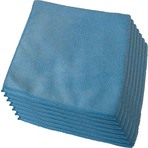 Genuine Joe General Purpose Microfiber Cloth For General Purpose - 16" Length X 16" Width - Recommended For: Dust Remover, Dirt Remover - Blue - 12/Bag - 15 / Carton