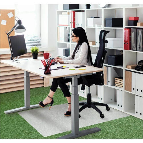 Ecotex Revolutionmat Polypropylene Chair Mat - Low Pile Carpets Up To 1/4" Rectangular 45" X 53"