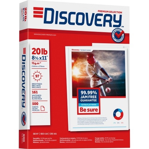 Discovery Premium Multipurpose Paper - Anti-Jam - Ultra White