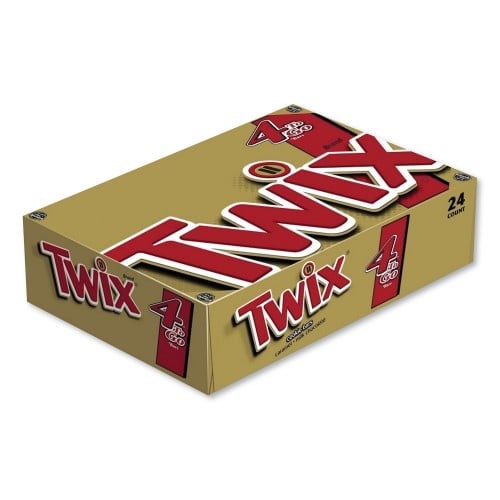 Twix Sharing Size Chocolate Cookie Bar, 3.02 Oz, 24/Box