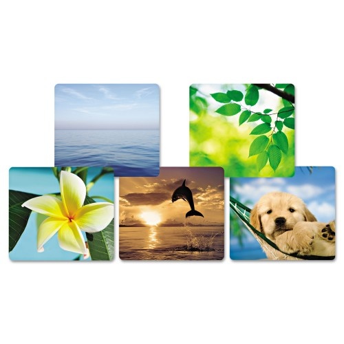 Fellowes Recycled Mouse Pad, Nonskid Base, 7 1/2 X 9, Blue Ocean