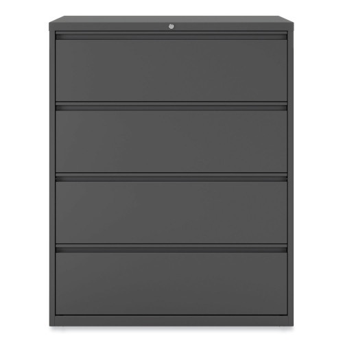 Alera Lateral File, 4 Legal/Letter/A4/A5-Size File Drawers, Charcoal, 42" X 18.63" X 52.5"
