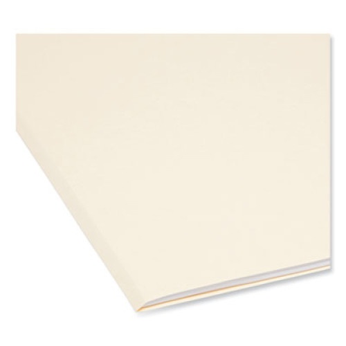 Smead Supertab Top Tab File Folders, 1/3-Cut Tabs: Assorted, Letter Size, 0.75" Expansion, 14-Pt Manila, 50/Box