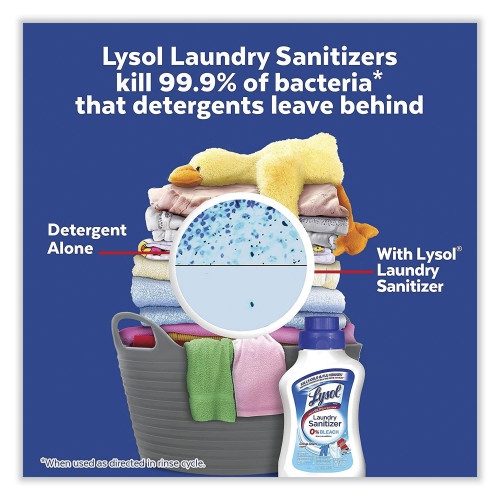 Lysol Brand Laundry Sanitizer, Liquid, Crisp Linen, 41 Oz, 6/Carton