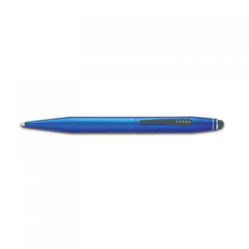 Cross Tech 2 Retractable Ballpoint Pen/Stylus Gift Box, 1Mm, Black Ink, Blue Barrel