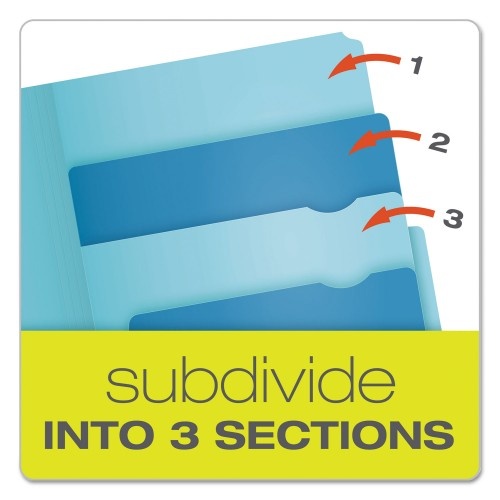 Pendaflex Divide It Up File Folders, 1/2-Cut Tabs, Letter Size, Assorted, 12/Pack