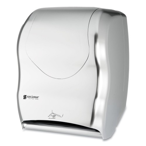 San Jamar Smart System With Iq Sensor Towel Dispenser, 16 1/2 X 9 3/4 X 12, Silver