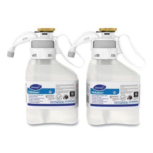 Diversey Perdiem Concentrated General Cleaner With Hydrogen Peroxide, 47.34 Oz, Bottle, 2/Carton