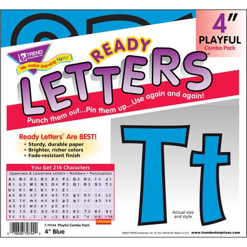 Trend 4" Ready Letter Playful Combo Pack