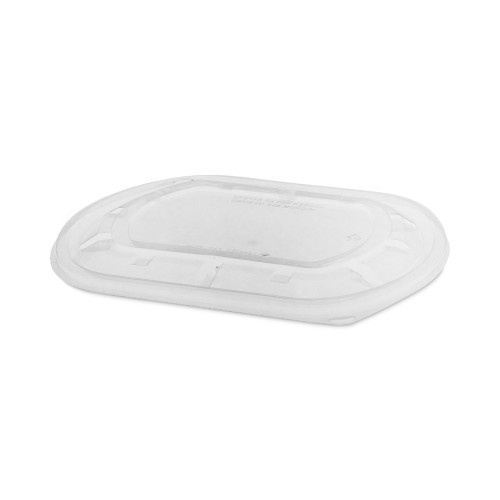 Pactiv Clearview Mealmaster Lid With Fog Gard Coating, Large Flat Lid, 9.38 X 8 X 0.38, Clear, Plastic, 300/Carton