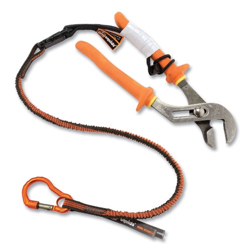 Ergodyne Squids 3181 Tool Tethering Kit, 5 Lb Max Working Capacity, 38" To 48" Long, Orange/Gray And Black, Ships In 1-3 Business Days