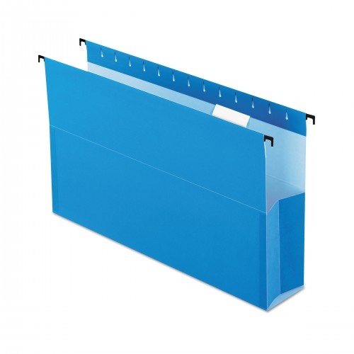 Pendaflex Surehook Reinforced Extra-Capacity Hanging Box File, Legal Size, 1/5-Cut Tab, Blue, 25/Box
