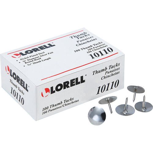 Lorell 5/16" Steel Thumb Tacks