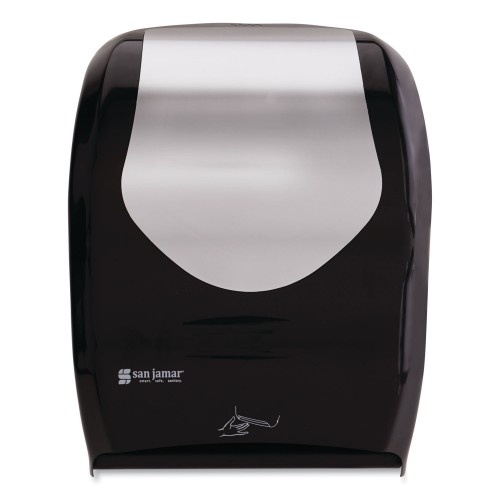 San Jamar Smart System With Iq Sensor Towel Dispenser, 16 1/2 X 9 3/4 X 12, Black/Silver