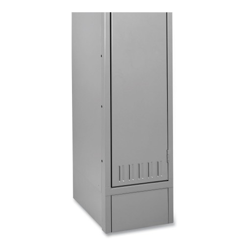 Tennsco Optional Locker Base, 12W X 18D X 6H, Medium Gray
